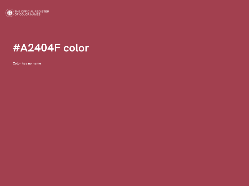 #A2404F color image