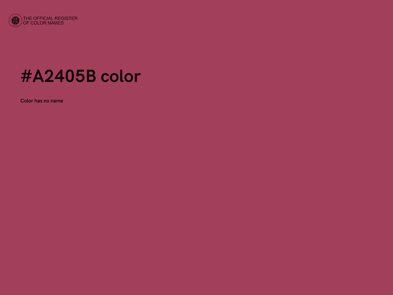 #A2405B color image