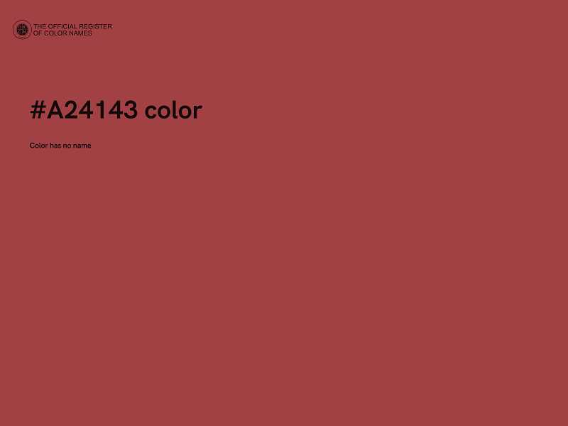 #A24143 color image