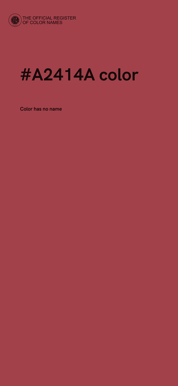 #A2414A color image