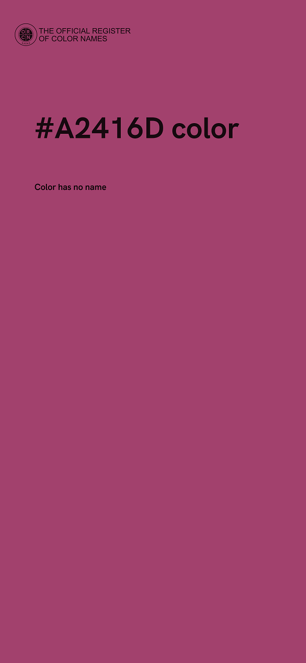 #A2416D color image