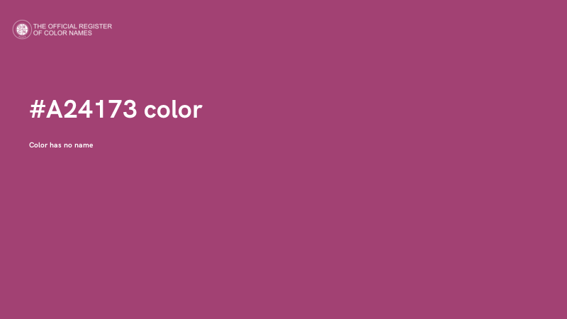 #A24173 color image