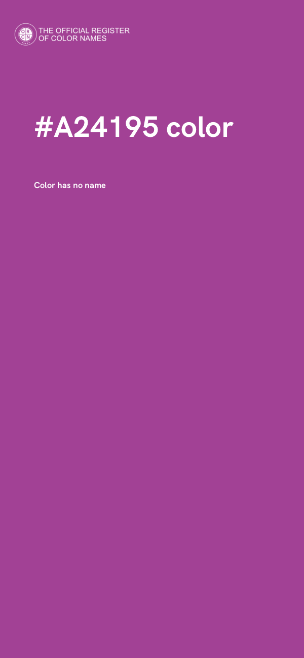#A24195 color image