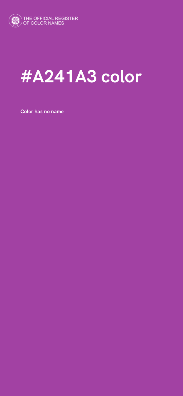 #A241A3 color image