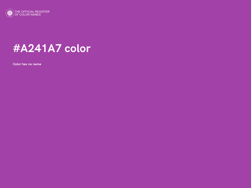 #A241A7 color image