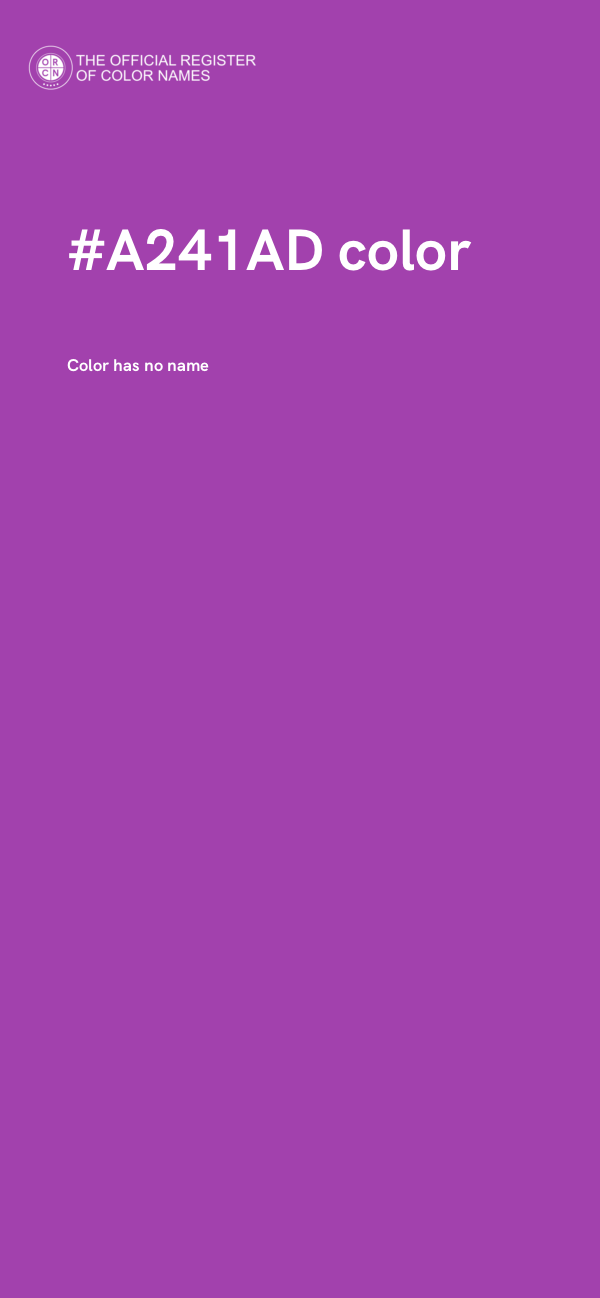 #A241AD color image