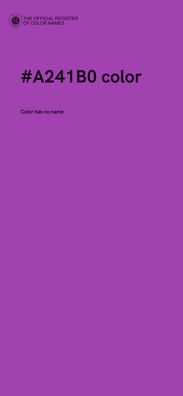 #A241B0 color image