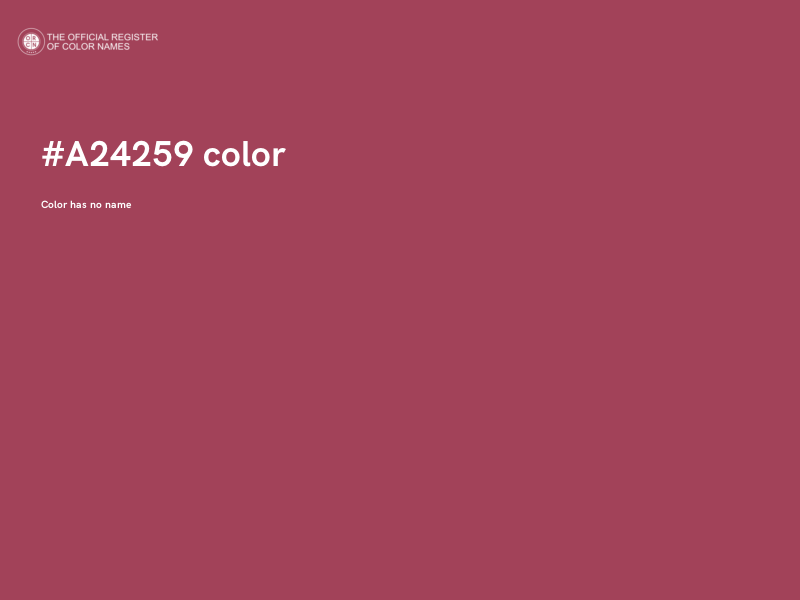 #A24259 color image