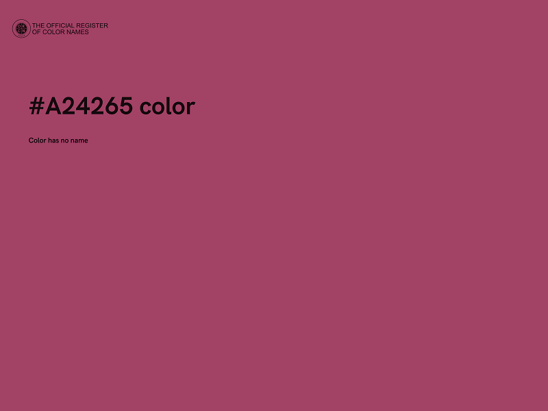 #A24265 color image