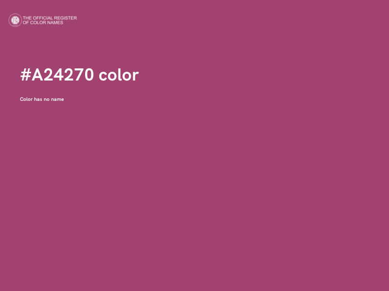 #A24270 color image
