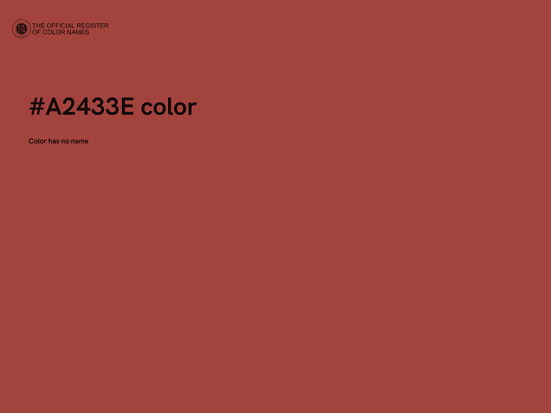 #A2433E color image