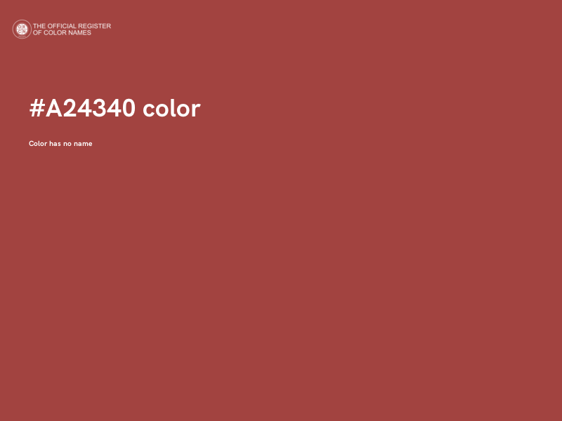 #A24340 color image