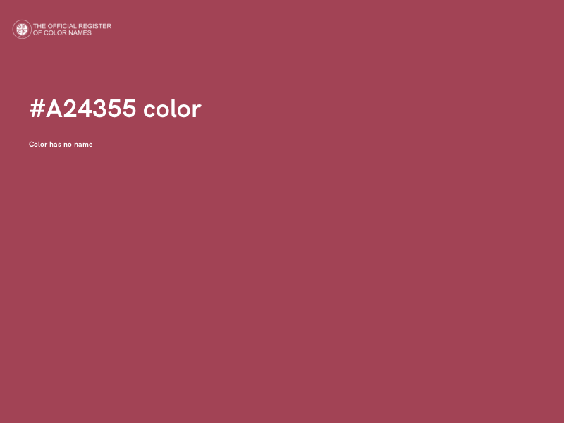 #A24355 color image