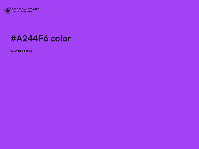 #A244F6 color image