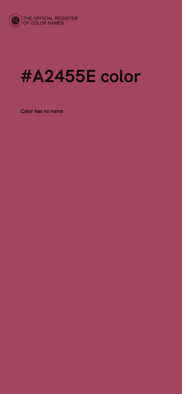 #A2455E color image