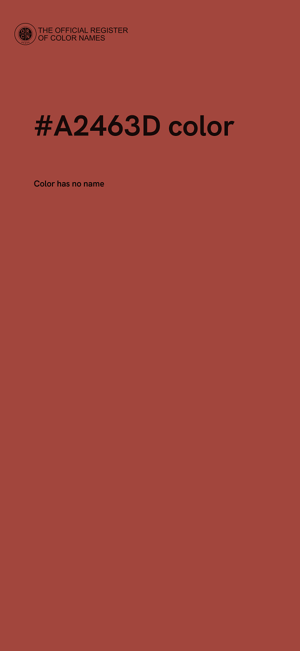 #A2463D color image