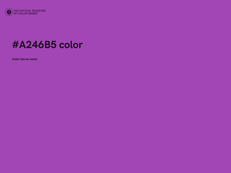 #A246B5 color image