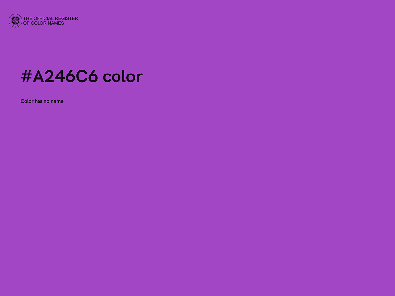 #A246C6 color image