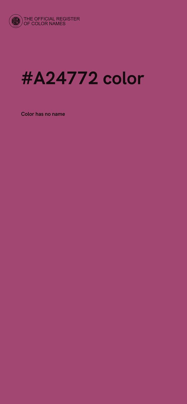#A24772 color image