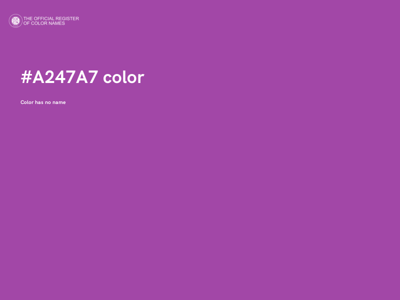 #A247A7 color image