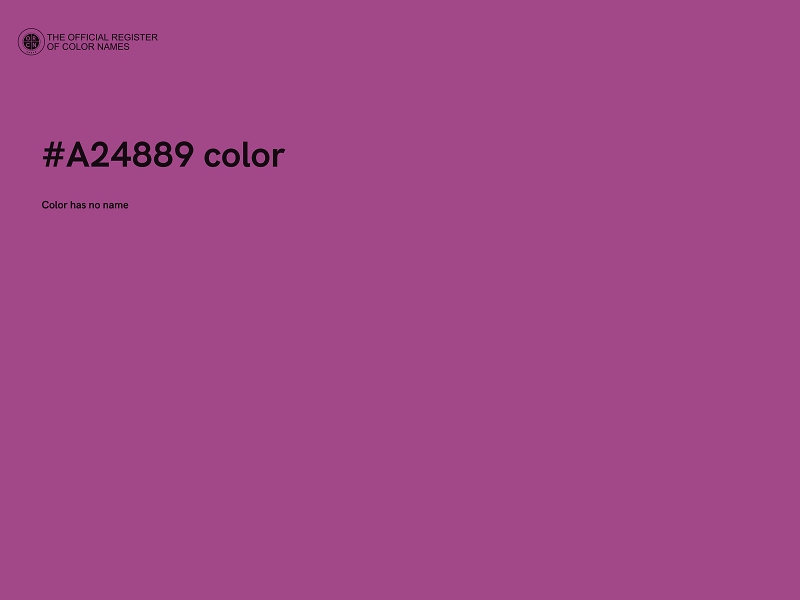 #A24889 color image