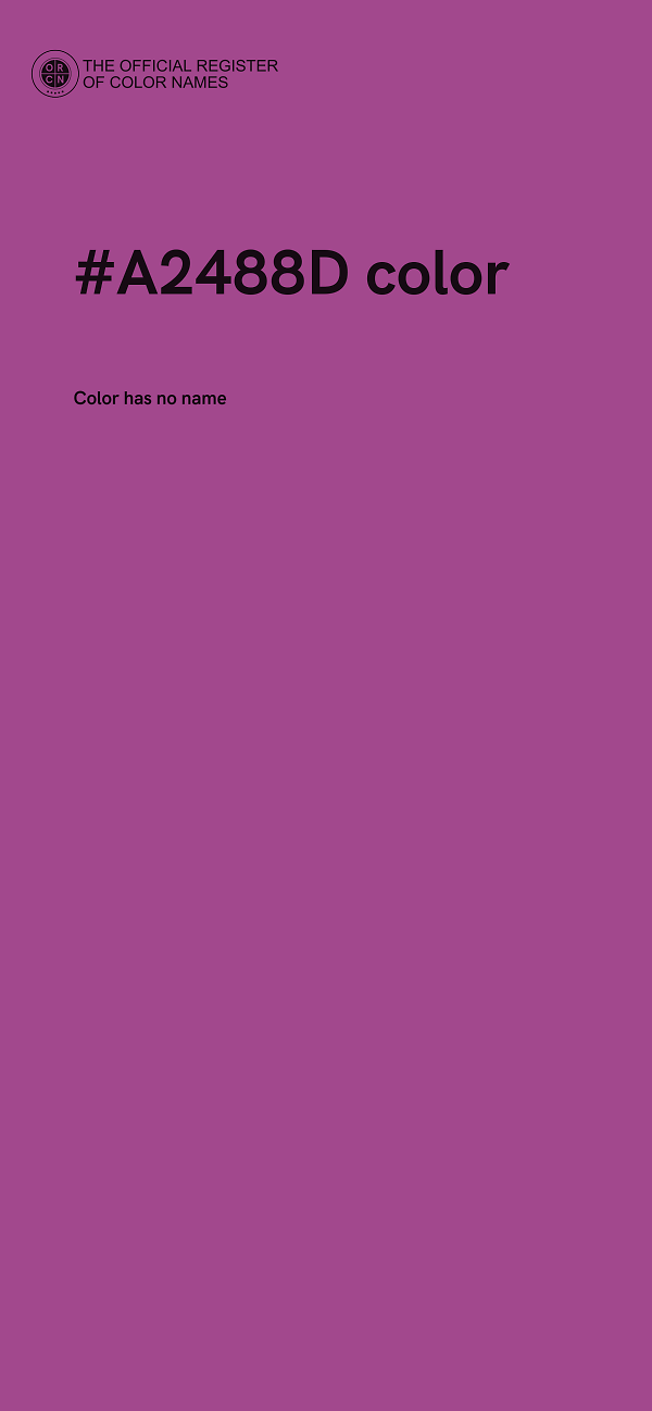 #A2488D color image