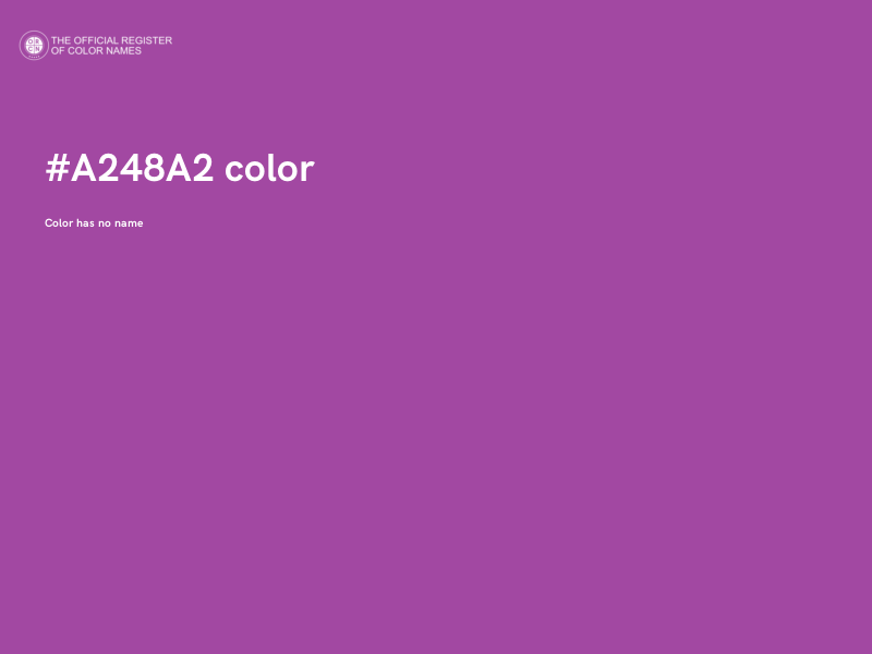 #A248A2 color image