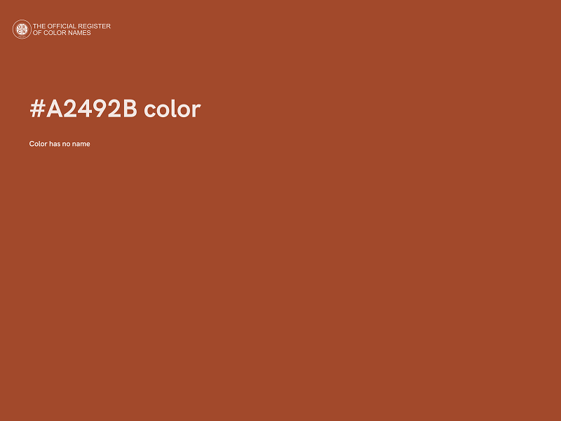 #A2492B color image