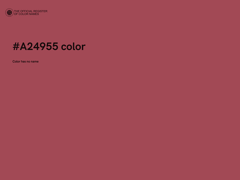 #A24955 color image