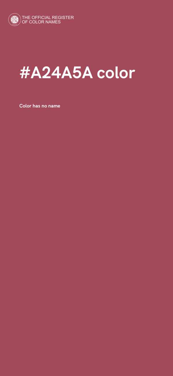 #A24A5A color image