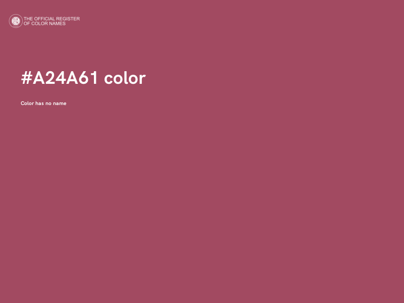 #A24A61 color image