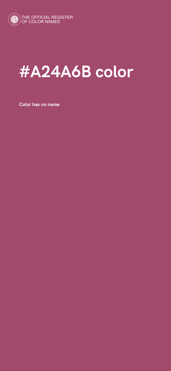 #A24A6B color image