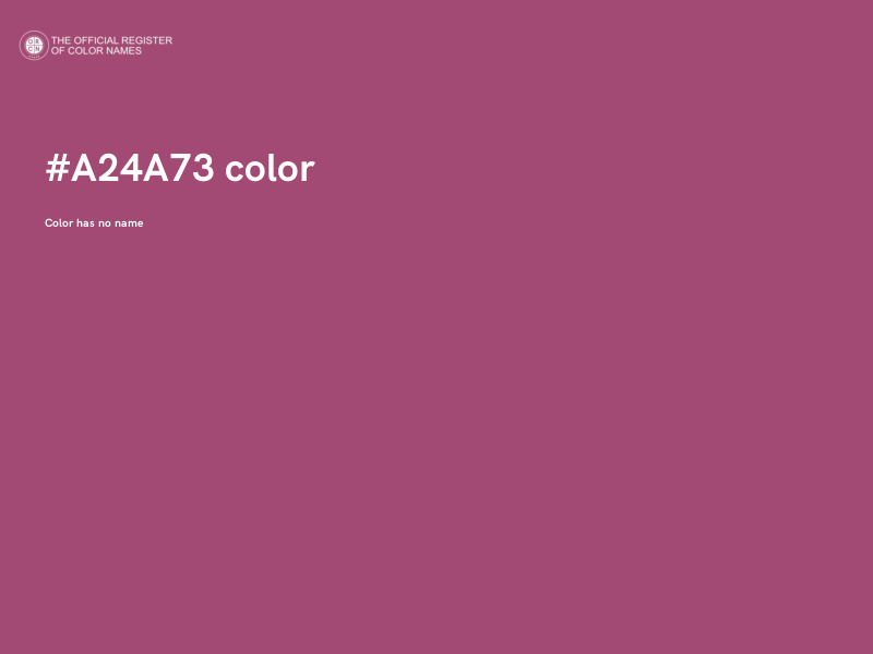 #A24A73 color image