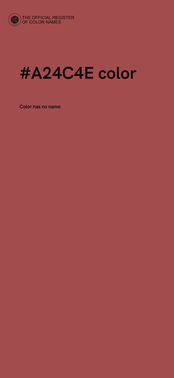 #A24C4E color image