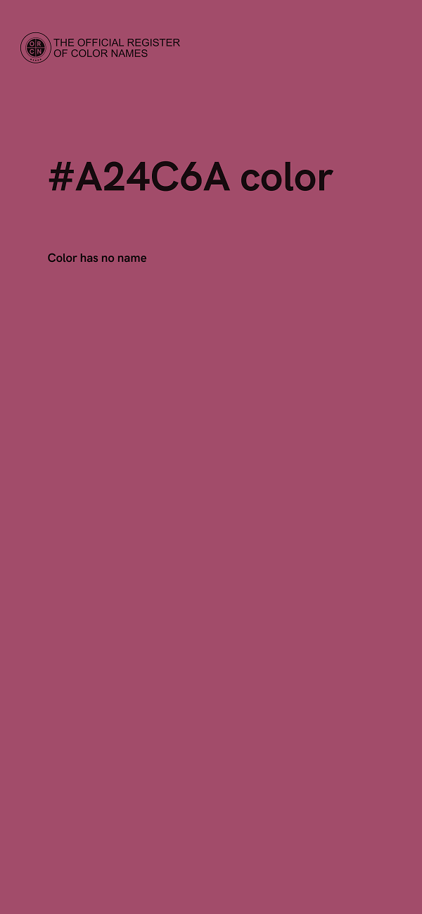 #A24C6A color image