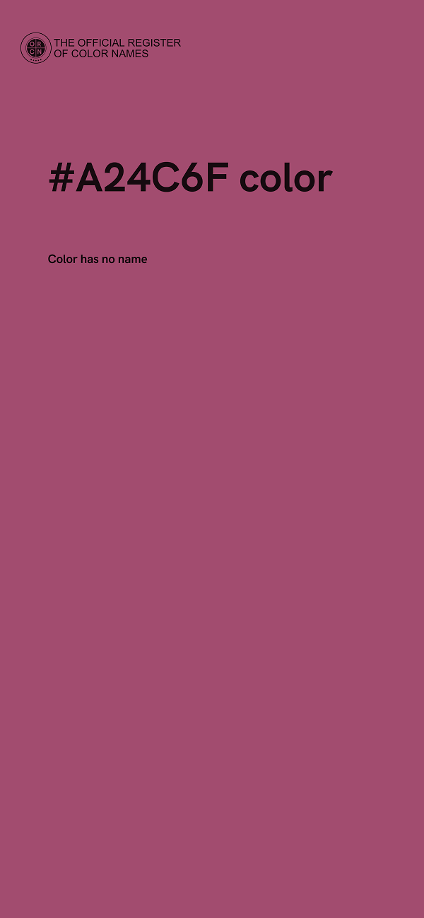 #A24C6F color image