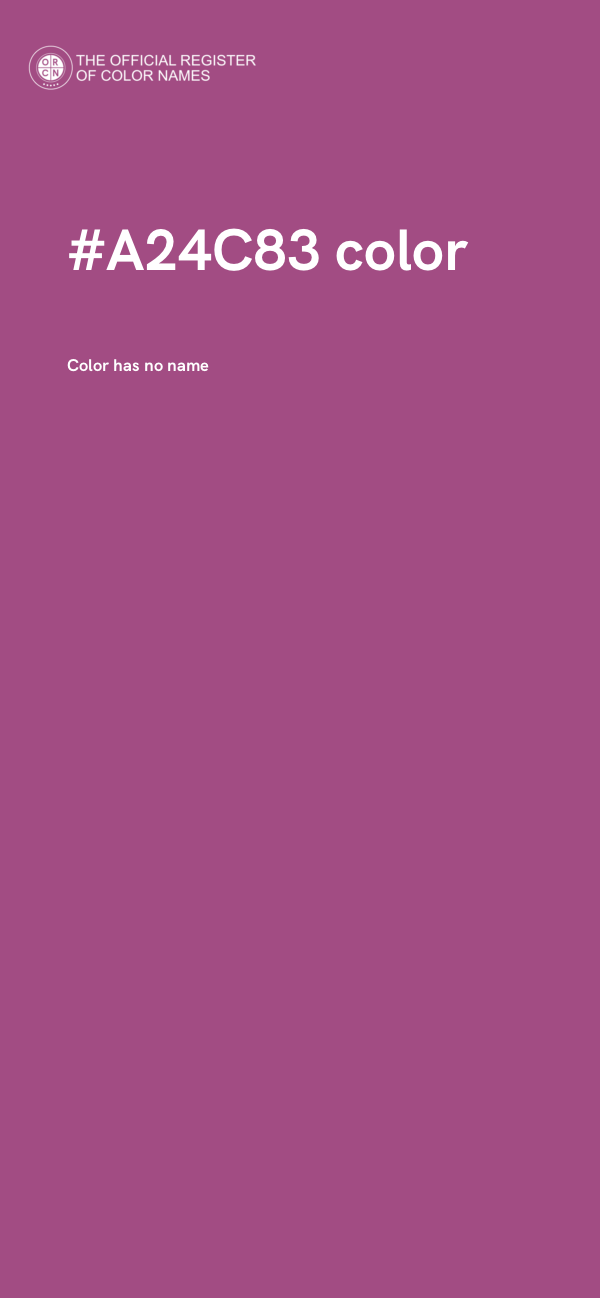 #A24C83 color image