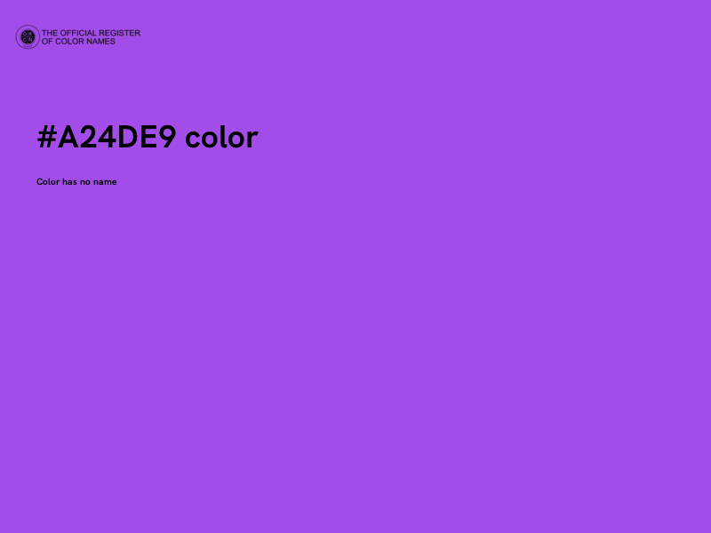 #A24DE9 color image
