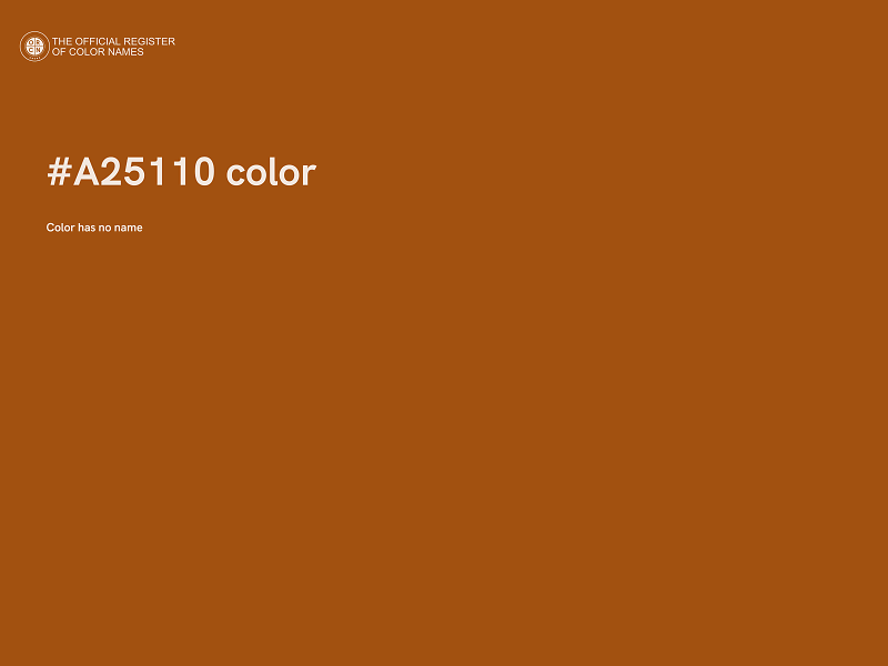 #A25110 color image