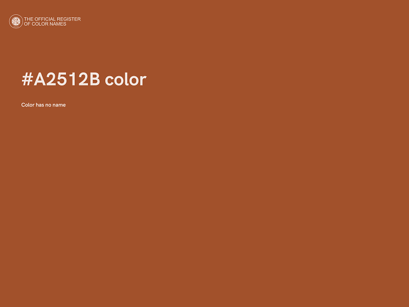 #A2512B color image