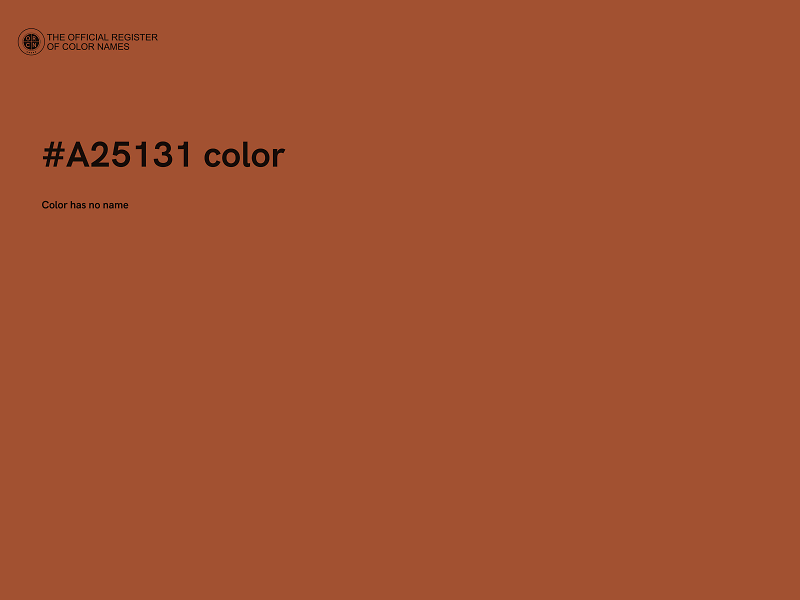 #A25131 color image