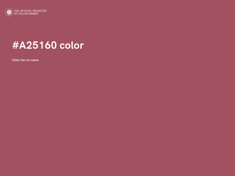 #A25160 color image