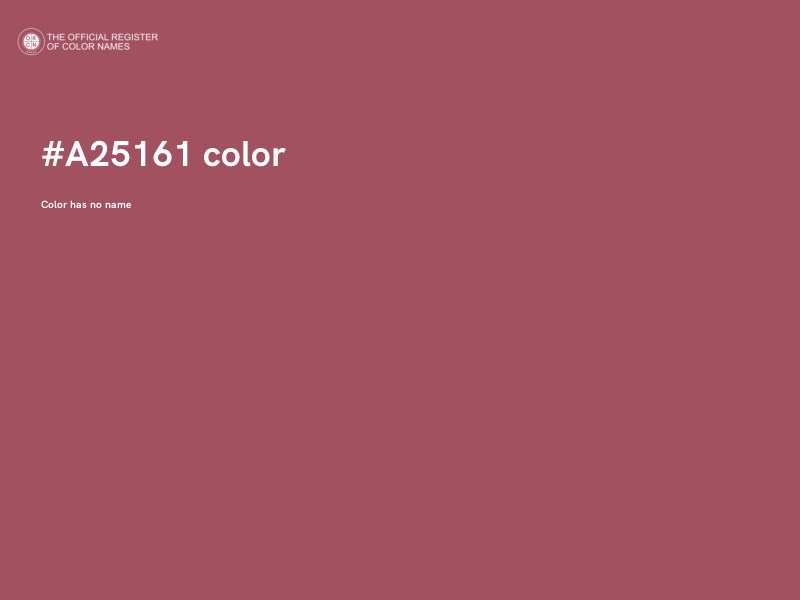 #A25161 color image