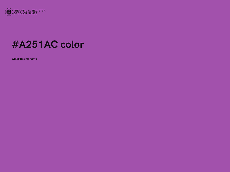 #A251AC color image