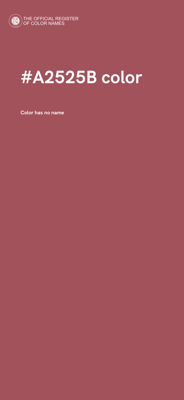 #A2525B color image