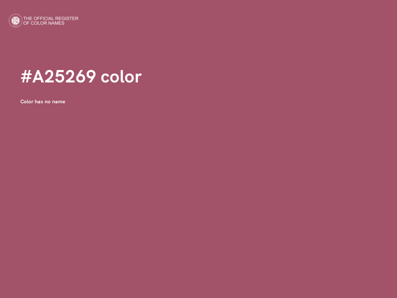 #A25269 color image