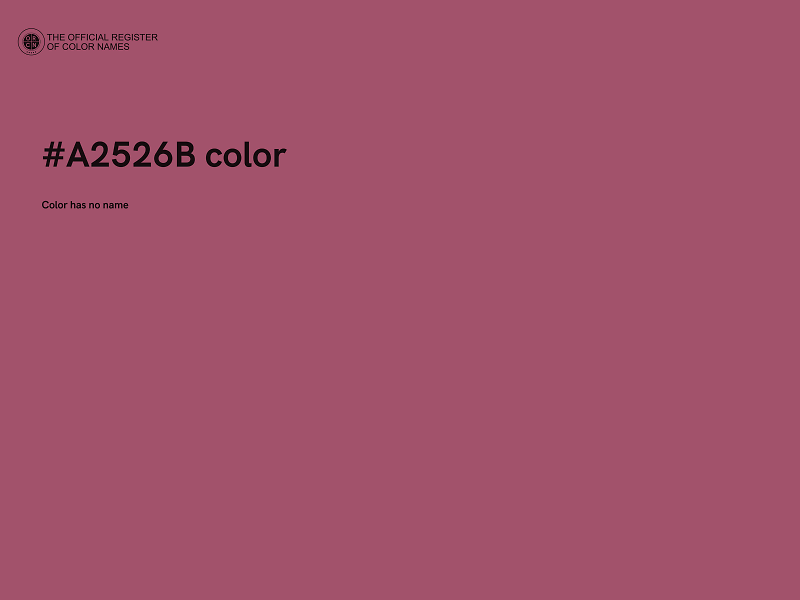 #A2526B color image