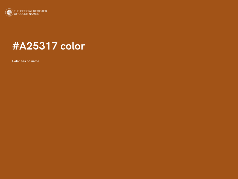#A25317 color image
