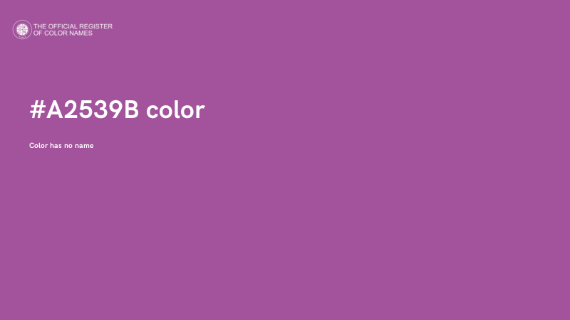 #A2539B color image