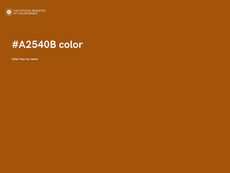 #A2540B color image